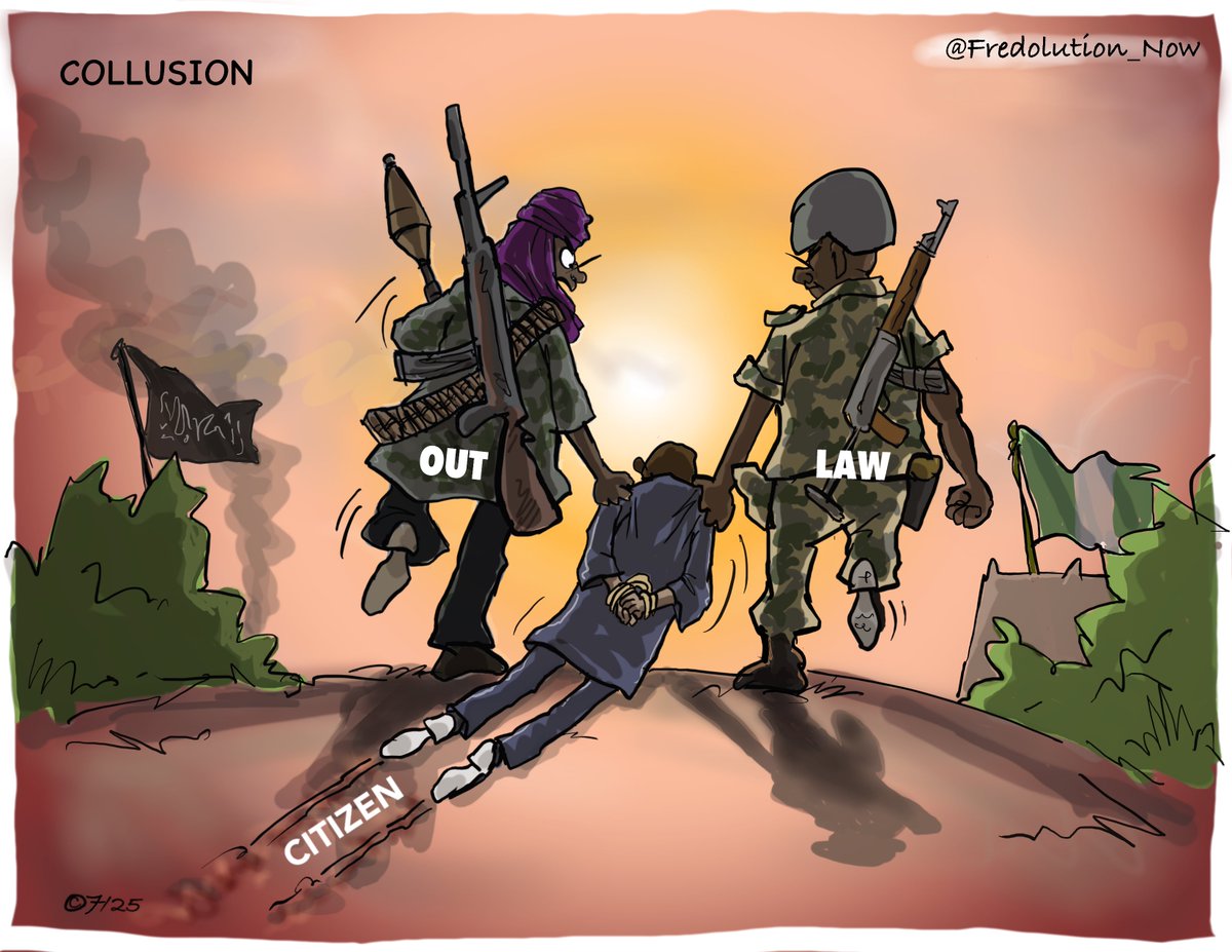 Fredolution_Now's tweet image. My cartoon today: Collusion! 🙆🏽