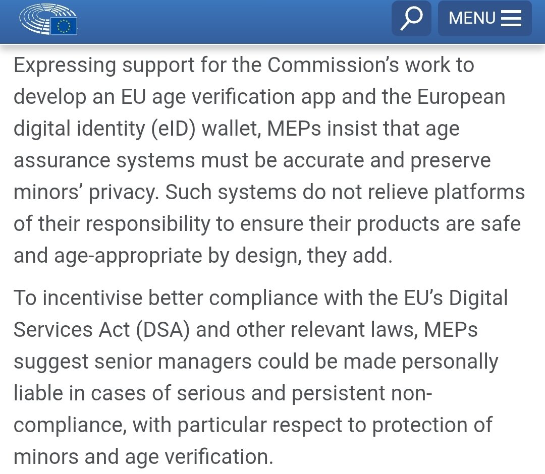 Evropsko unijo boli kurac za otroke. To vedno znova pokažejo z antievropsko, anti-belsko in antinatalistično politiko. Cilj prepovedi dostopa do družbenih omrežij je boj proti anonimnosti in svobodi govora na spletu ter uvedba verifikacije starosti z EU digitalno identiteto 👀👇