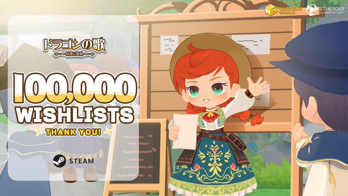 🔥Dragon Song Tavern | 100,000 Wishlists Surpassed!

The tavern is bursting with joy today! 🍻
THANK YOU! Your support fuels everything we build.💖

✨More surprises are on the way. Stay tuned!
store.steampowered.com/app/3148160/Dr…

#DragonSongTavern #IndieGame #CozyGames #SteamWishlist