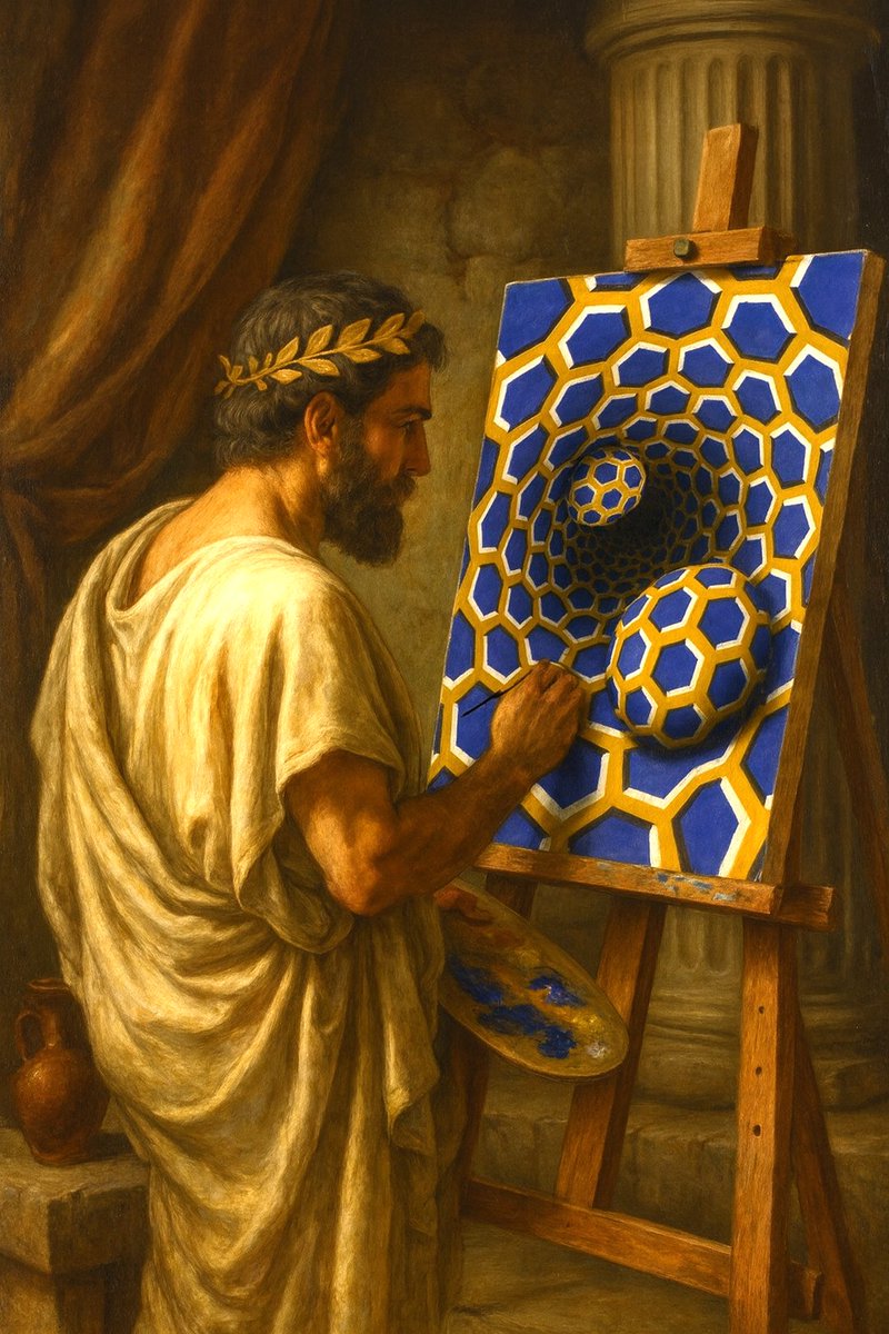 yurrey_p's tweet image. An ancient Greek neuroartist draws a test for eye movement 👍👇

#abstractart #digitalart #graphicart #instaopart #opticalart #opart #yuriiperepadia #visualart #graphicdesign #opticalillusion