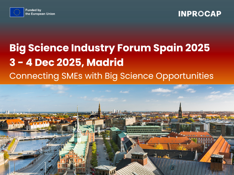 InprocapProject's tweet image. On 4 Dec, INPROCAP joins the #BSIFS2025 plenary on #Innovative Procurement in Madrid.
We’ll talk about concrete ways to involve #industry and small and medium-sized #enterprises in #BigScience procurement and co-design.
ℹ️ shorturl.at/fiqwh
📝 shorturl.at/oLoD7