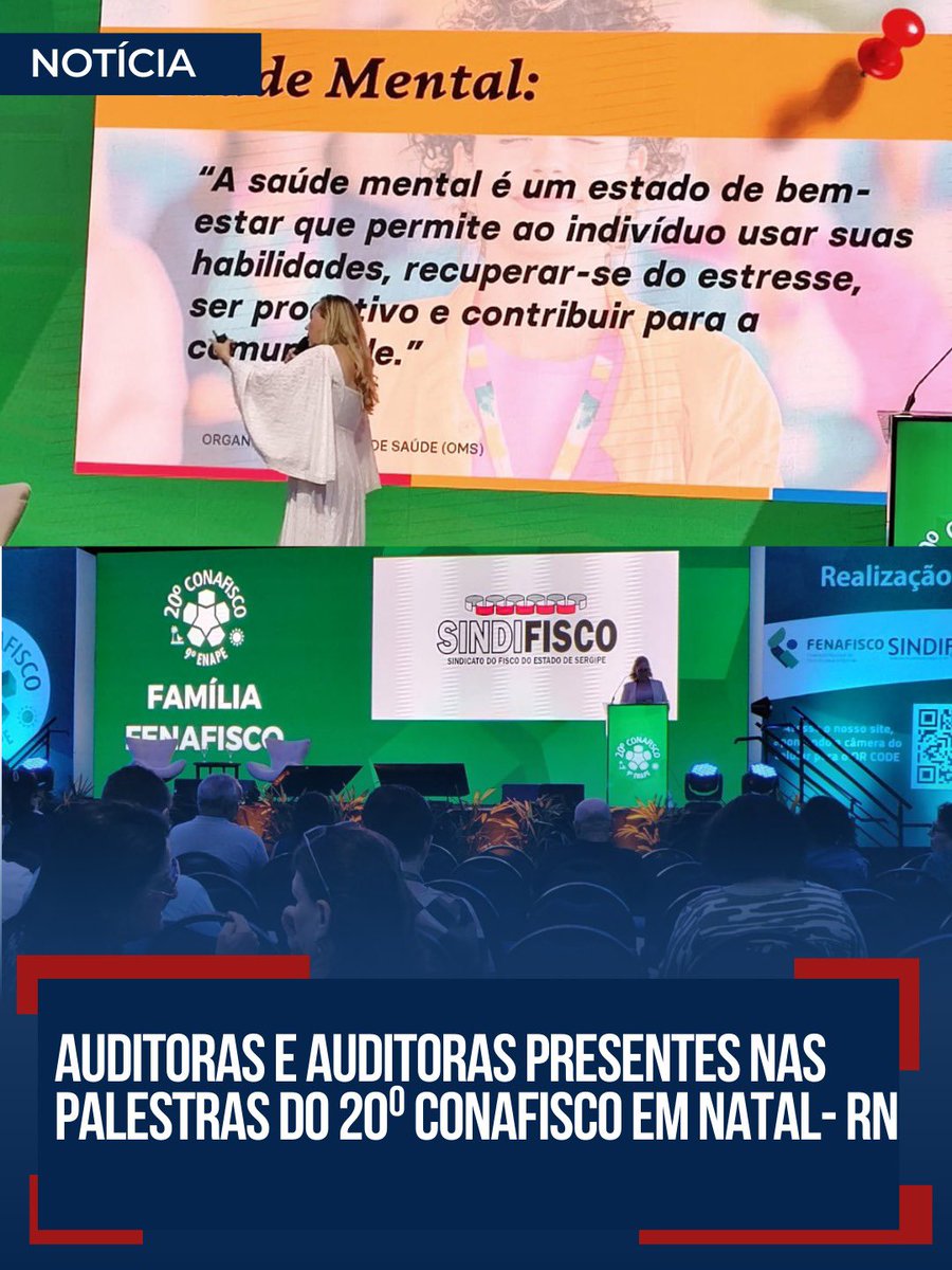 SINDIFISCOSE's tweet image. Auditoras e Auditoras presentes nas palestras do 20⁰ Conafisco em Natal- RN