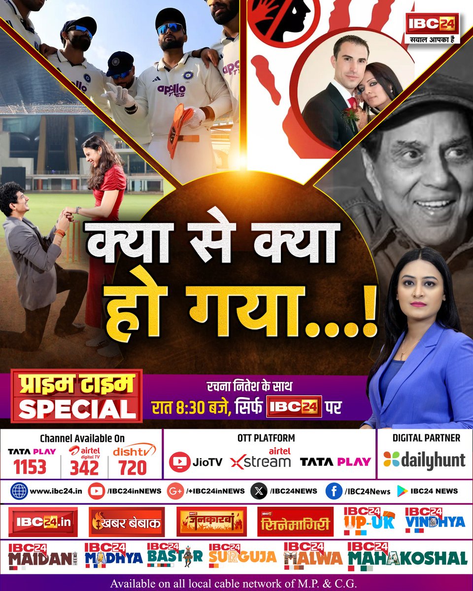 क्या से क्या हो गया..!  प्राइम टाइम SPECIAL 

देखिए रचना नितेश के साथ रात 8:30 बजे, सिर्फ #IBC24 पर 

#PrimeTimeSpecial | #LatestNews | <a href="/Rachana_Nitesh/">Rachana Nitesh</a>
