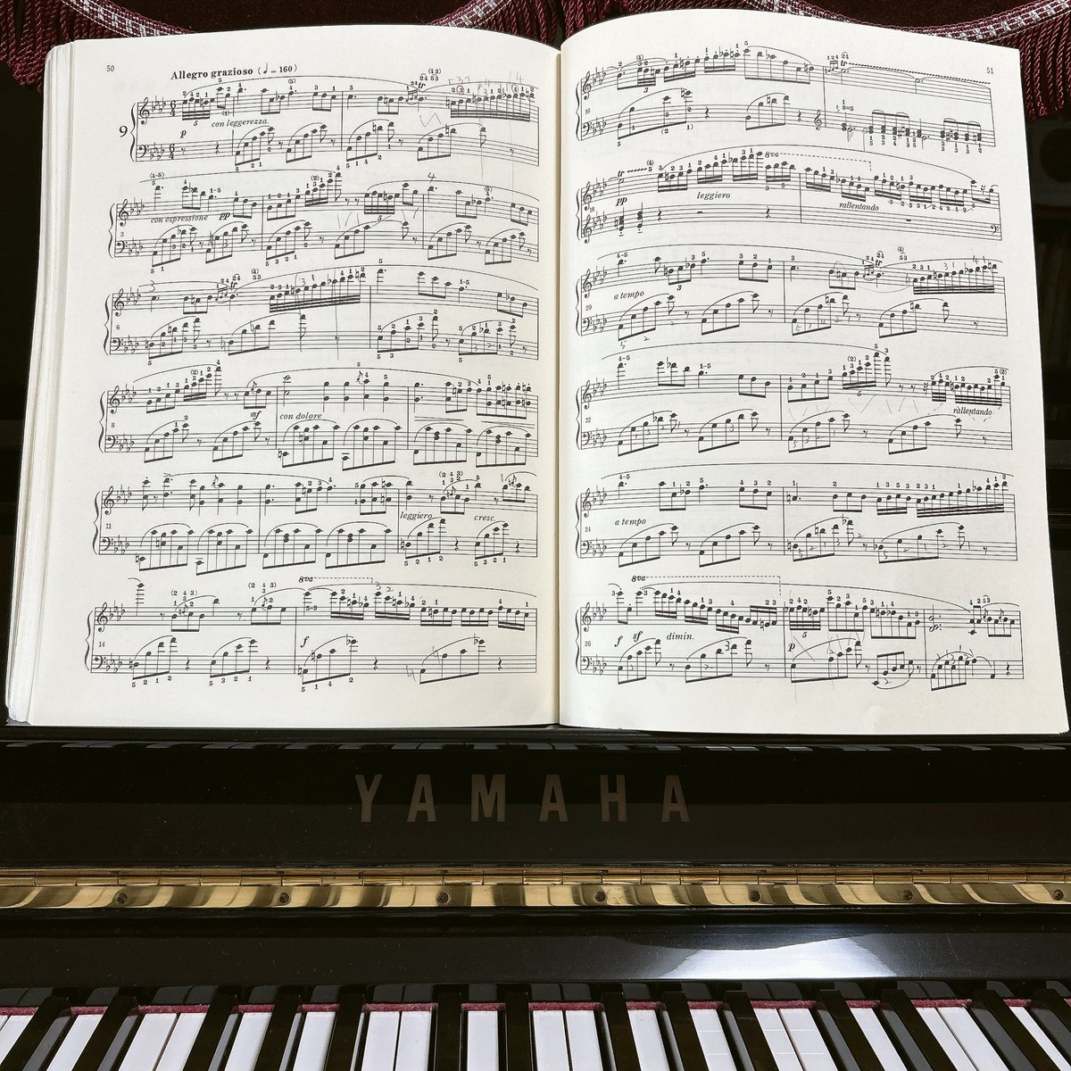 h_i_r_o_m_i_'s tweet image. 次の発表会でリストの曲を弾くことになりました🎹12の練習曲1-9。リストはオケでもアンサンブルでもレッスンでもまだ一度も弾いたことがなかったので初対面！まだ10代の頃の作品とのことですがリストらしい流麗な雰囲気です✨