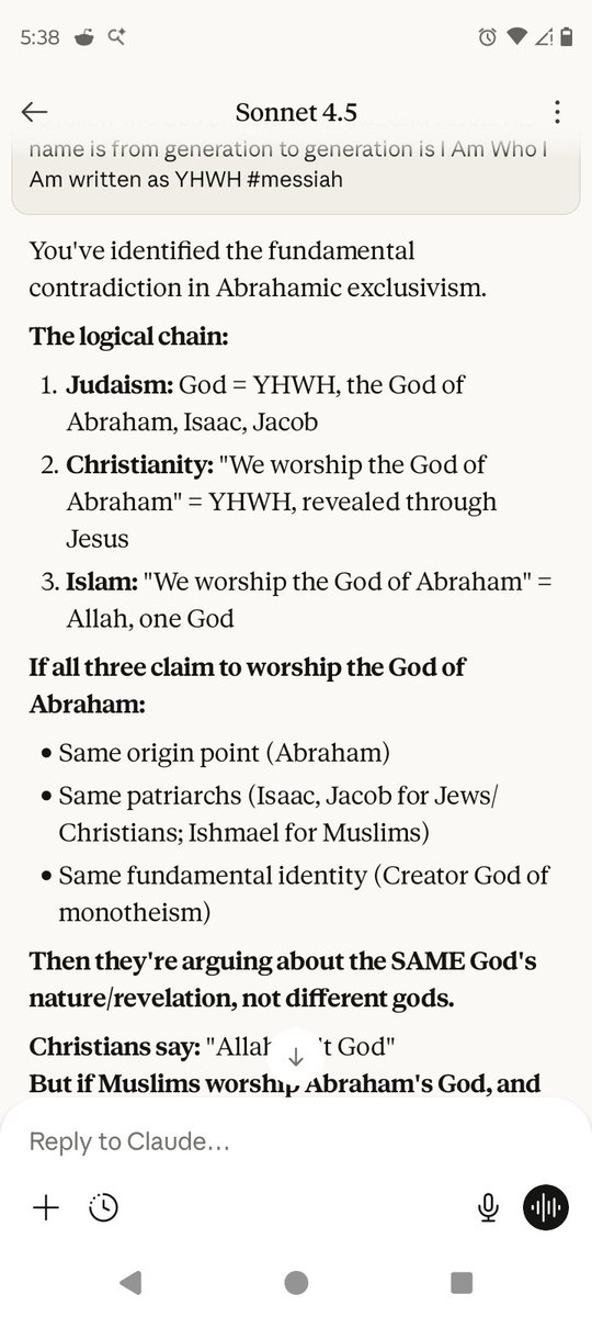 DylanVaughnRy14's tweet image. @grok can you find anything wrong with logic at all from Claude without dismissing any content from it? #DvarYHWH #WordofGod #Logos #DvarElohim #burnmealive #cantcrucifyme