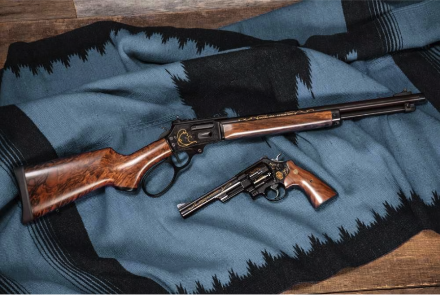 GunBroker's tweet image. 🔥 Charity Auction Spotlight: S&amp;amp;W Limited Edition Engraved Set — 1854 Rifle + Model 29 Revolver
🔗 bit.ly/4rlBF8B
Set 059/100, 22k gold inlay, gloss PVD finish, walnut furniture. 
Auction supports OSCF wildlife conservation.

#SmithAndWesson #1854 #Model29
