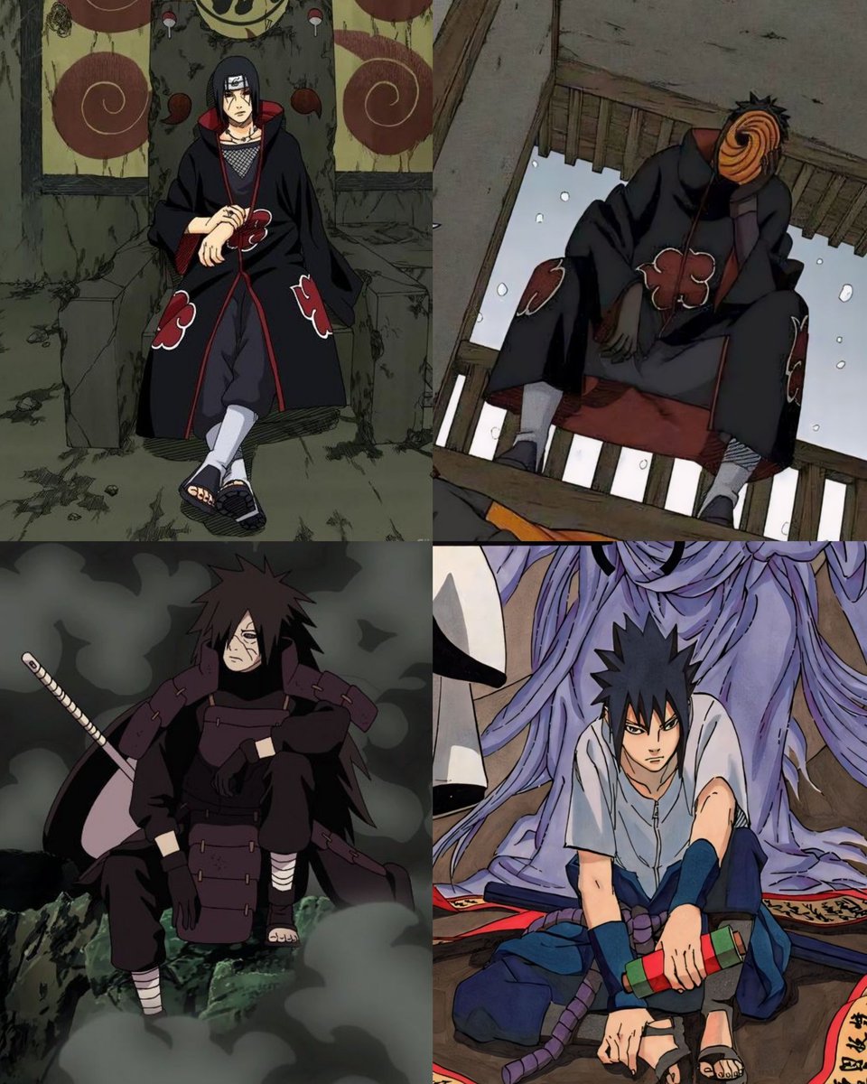 The Uchihas stay being the Coldest mfs in Naruto even while sitting down