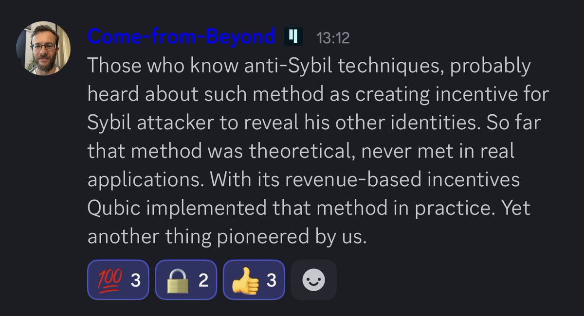 🚨 READ THIS $QUBIC JUST BROKE ANOTHER LIMIT 🚨

For years, anti-Sybil defense was only theory.
Researchers talked. Developers dreamed.
But no blockchain on Earth ever made it real.

Until now.

🔥 $QUBIC is the first project to implement a system where Sybil attackers are