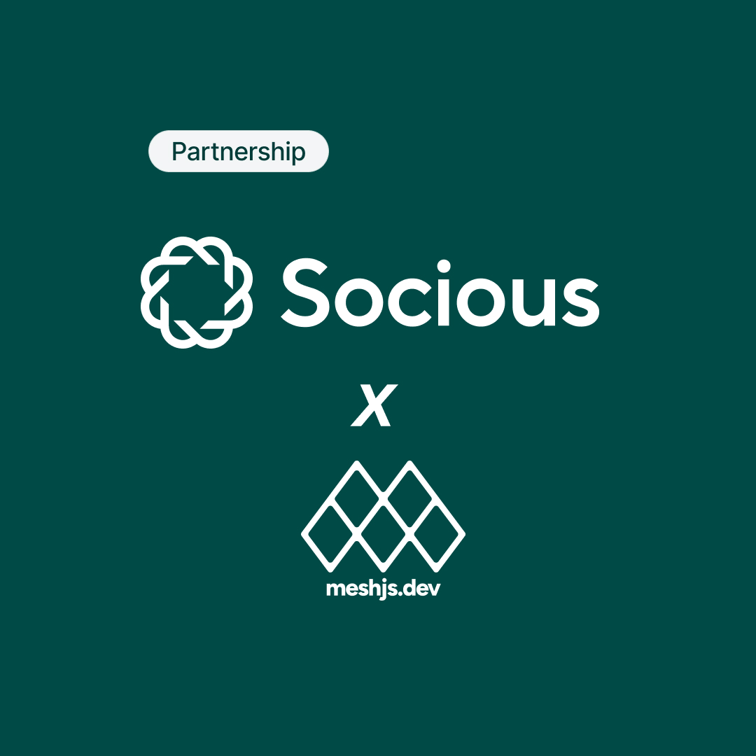 SociousDAO's tweet image. Socious has teamed up with @meshsdk to deliver a key piece of infrastructure for the @MidnightNtwrk ecosystem: an open-source smart contract library. It provides ready-to-use contracts like Escrow, Crowdfunding &amp;amp; Dispute Resolution to boost privacy-first development
