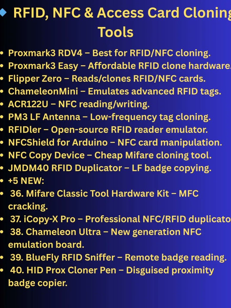 Anastasis_King's tweet image. 🔧 Hardware Tools for Learning Cybersecurity Practically

Hands-on experience is one of the most effective ways to build real cybersecurity skills, and hardware tools play a huge role in that learning journey.

🔖 #CyberSecurity #HardwareHacking #WiFiSecurity