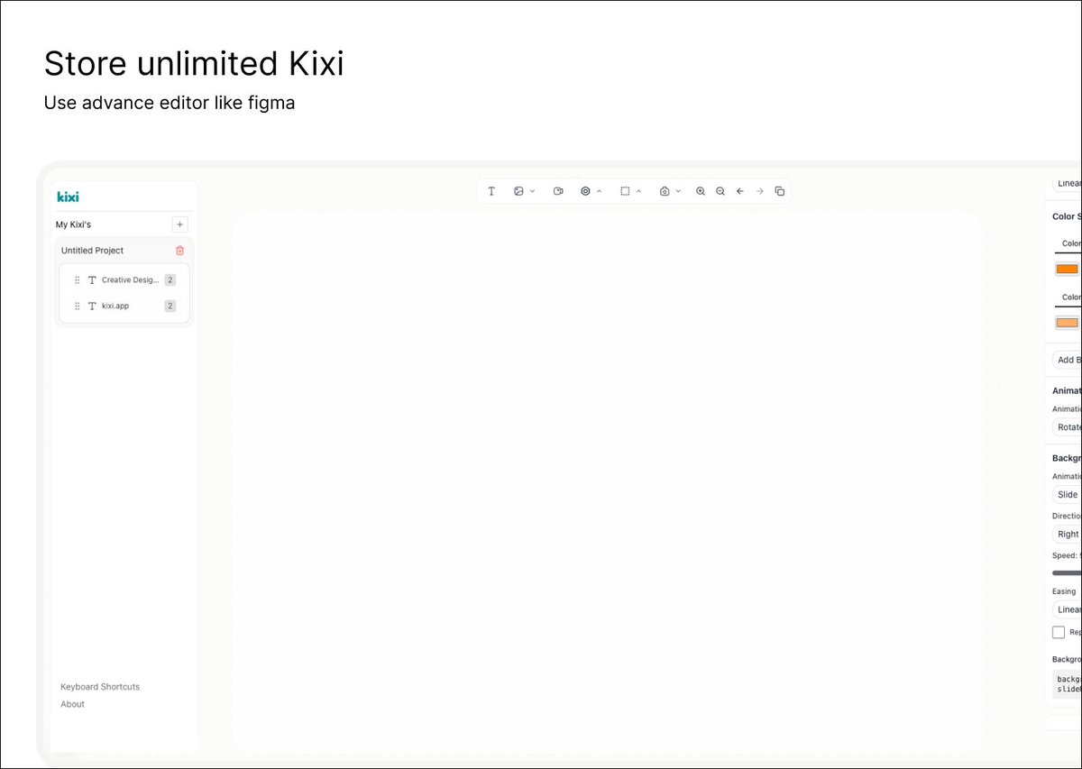 treyvijay's tweet image. kixi.app

Creative design tool for designers, developers and indie-hackers

Just put it live on the domain, use the app, google login to save creatives

More features will be rolled out so stay tuned, Do let me know how it feels to use the tool