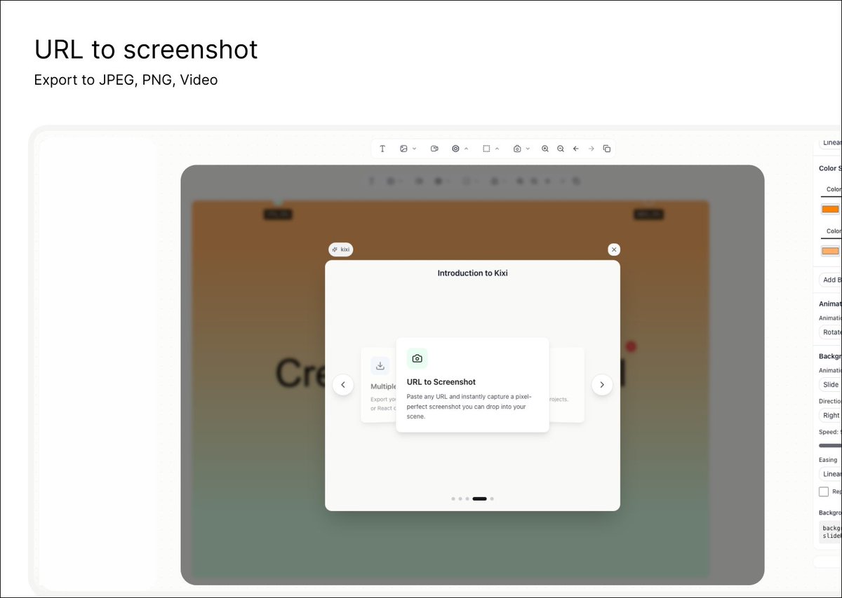 treyvijay's tweet image. kixi.app

Creative design tool for designers, developers and indie-hackers

Just put it live on the domain, use the app, google login to save creatives

More features will be rolled out so stay tuned, Do let me know how it feels to use the tool