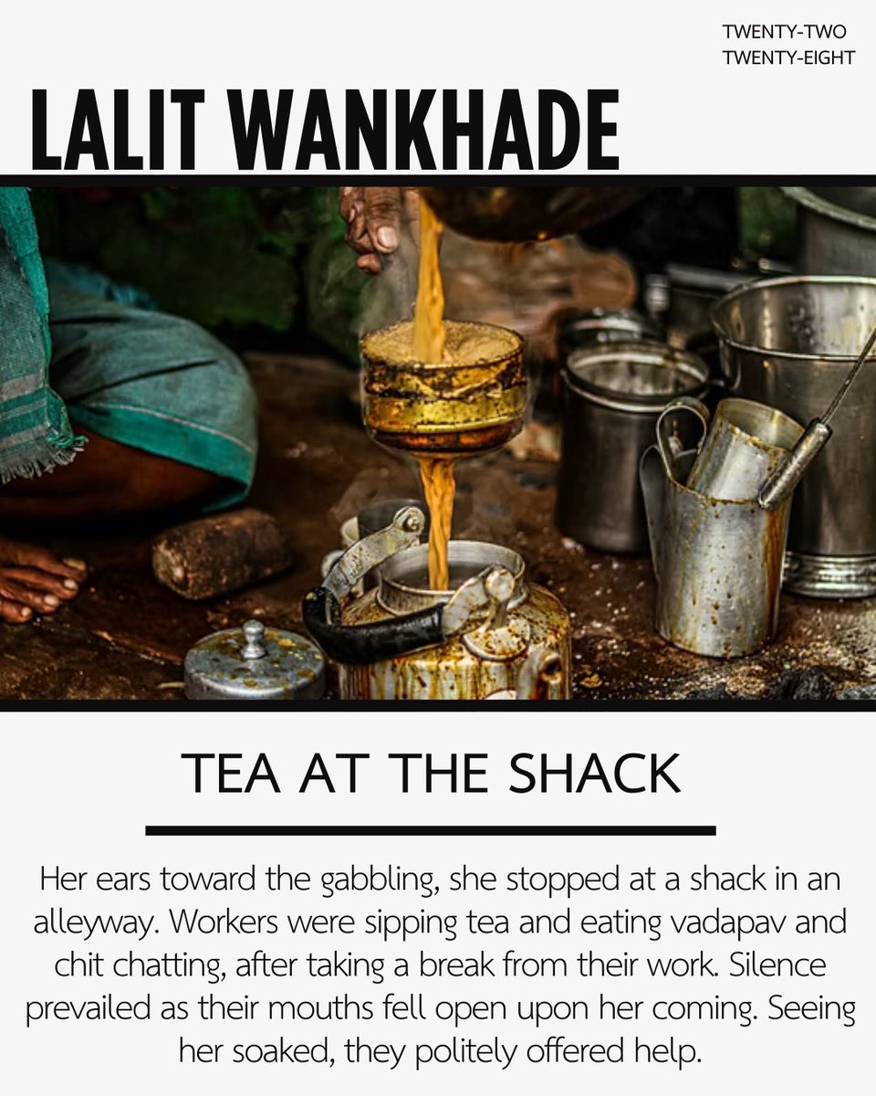 Read Lalit Wankhade’s story on Twenty-two Twenty-eight now!

twentytwotwentyeight.com/single-post/fi…

#publishing #supportartist #create #subscribe #submit #story #read #twentytwotwentyeight #story #fiction