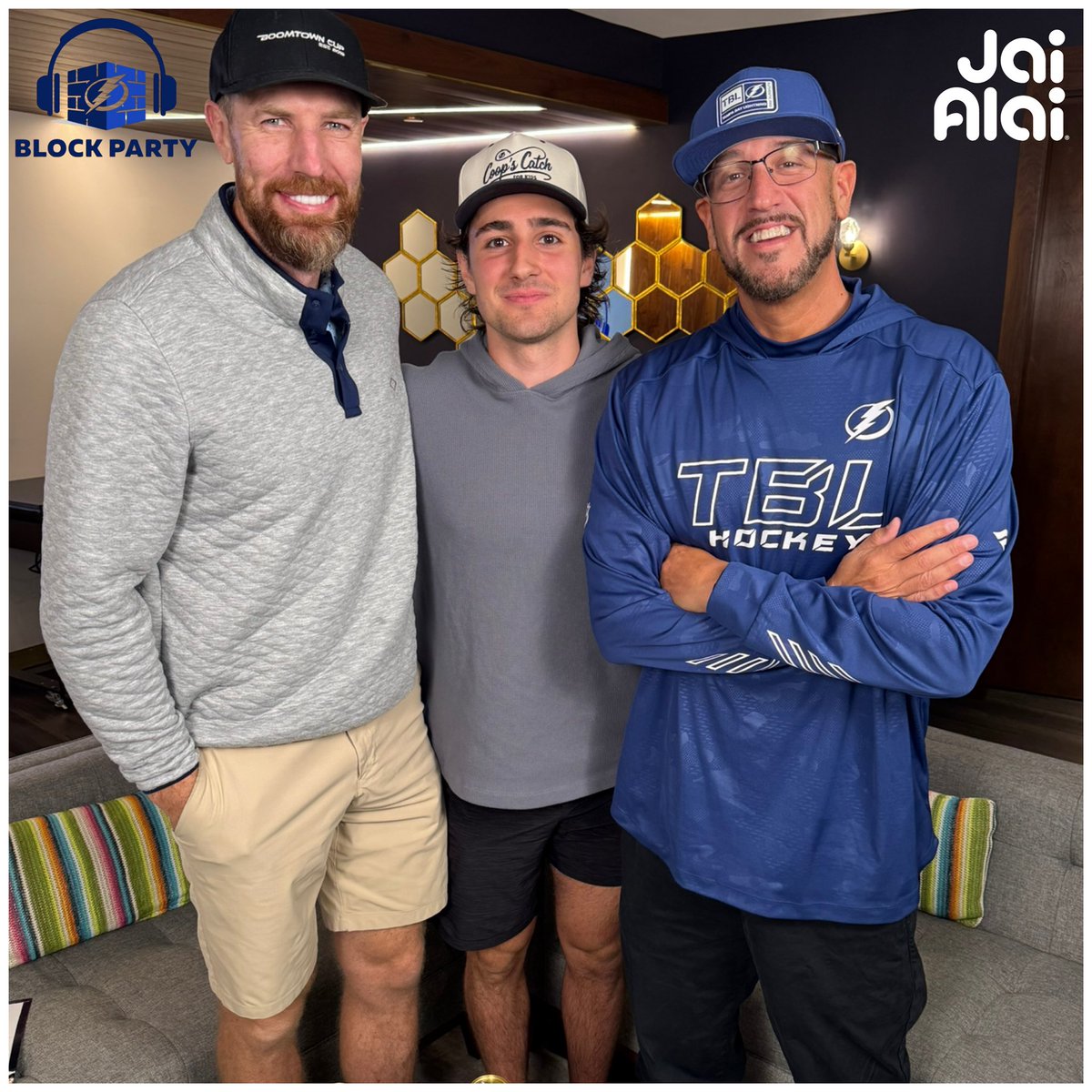 Hey Hey, #BoltsNation⚡️
It’s #BoltsBlockParty Release Day &amp; #GameDay! BONUS!
The 2025-2026 era continues! 
On this week’s episode of the podcast presented by <a href="/enjoyjaialai/">enjoyjaialai</a>, <a href="/BraydonCoburn55/">Braydon Coburn</a> &amp; I are joined by <a href="/TBLightning/">Tampa Bay Lightning</a> forward, Dominic James!
We discuss his injury after he took