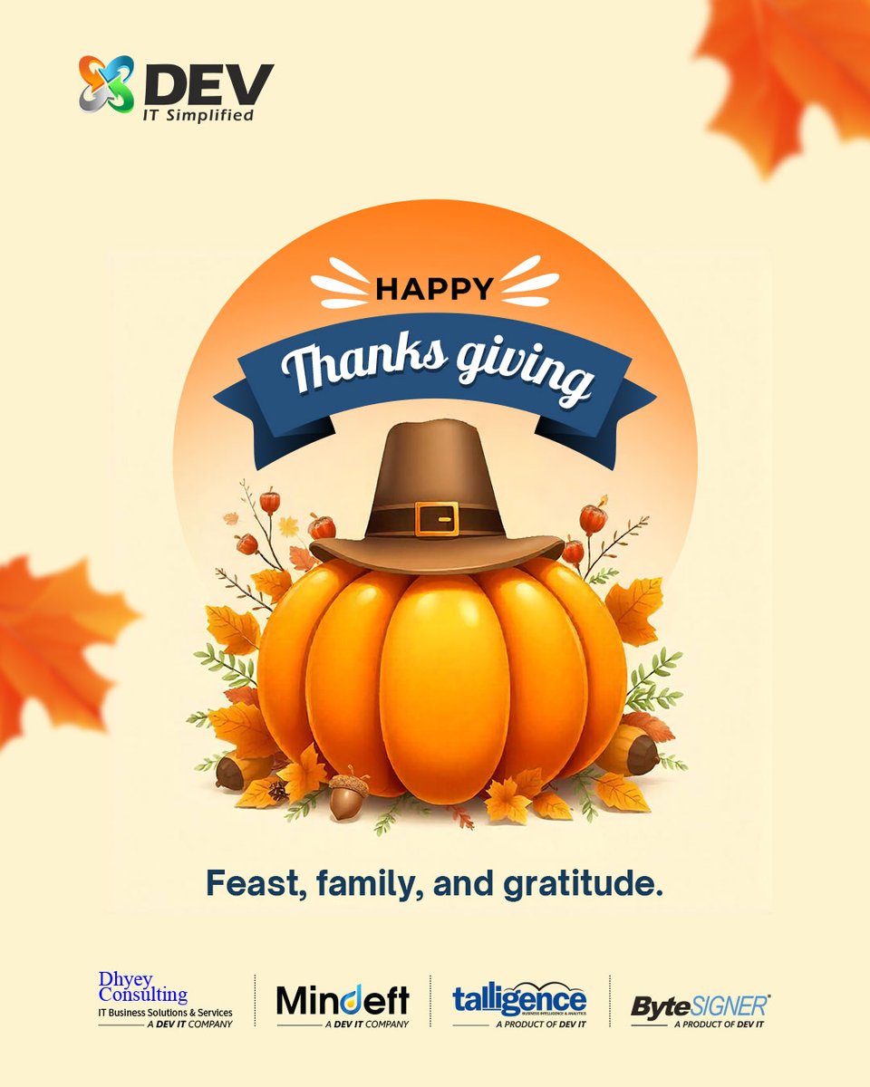 DEVITPL's tweet image. 🍁 Feast, family, and gratitude.
Special thanks to our clients, the DEV IT family, and everyone who supports our journey.
Happy Thanksgiving from all of us! 🦃

#Thanksgiving #Gratitude #ClientAppreciation #DEVIT