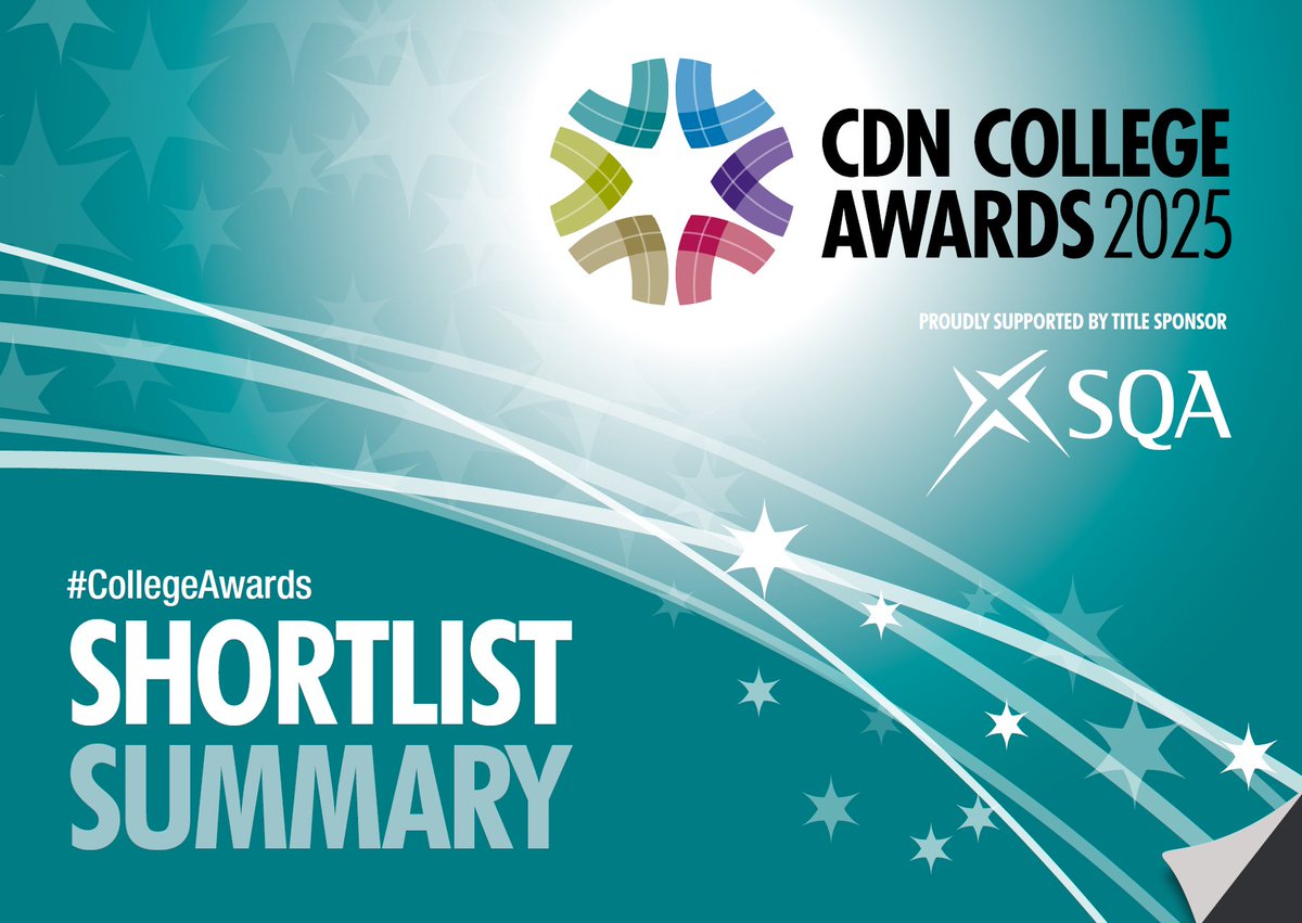 ColDevNet's tweet image. 🎉 Countdown is on! Just over a week until the CDN College Awards!!!

The #CollegeAwards shine a spotlight on the creativity, skills &amp;amp; achievements of colleges, staff &amp;amp; learners across Scotland.✨

Explore the interactive Shortlist Summary Booklet 👉 cdn.ac.uk/college-awards…