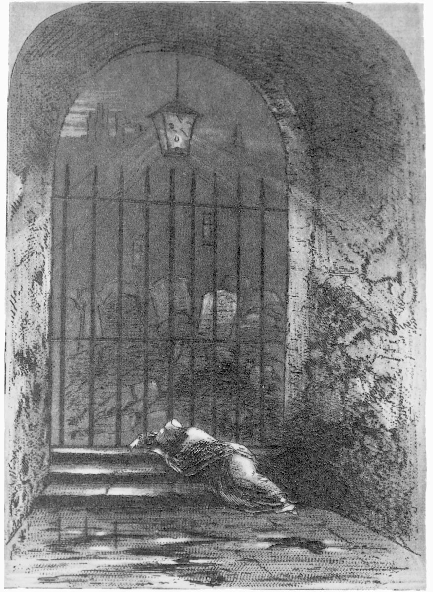 RickBarry44's tweet photo. #Dickens Bleak House C59 #APSTogether
I saw, but did not comprehend, the solemn and compassionate look in Mr Woodcourt's face. I saw, but did not comprehend, his touching the other on the breast to keep him back. I saw him stand uncovered in the bitter air, with a reverence for something. But my understanding for all this was gone.
I even heard it said between them:
'Shall she go?'
'She had better go. Her hands should be the first to touch her. They have a higher right than ours.'
I passed on to the gate, and stooped down. I lifted the heavy head, put the long dank hair aside, and turned the face. And it was my mother, cold and dead.