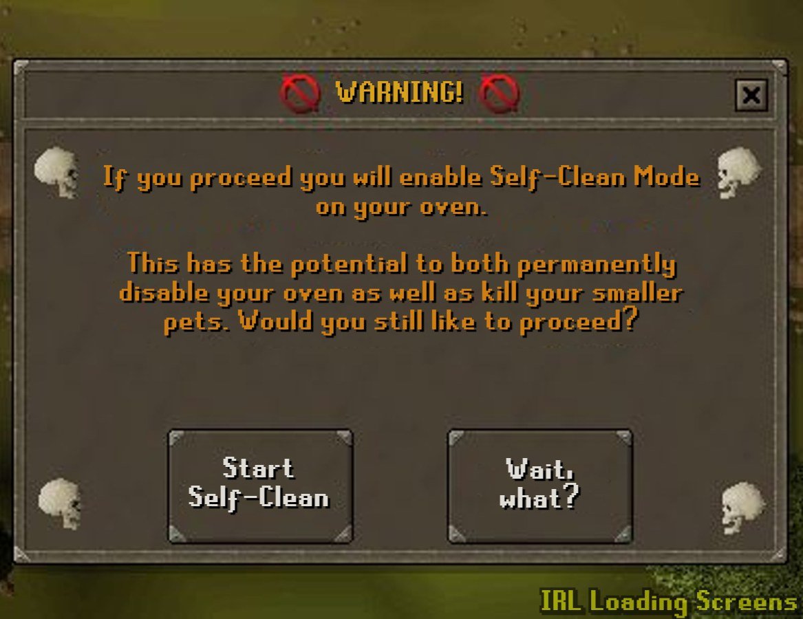 IRLoadingScreen's tweet image. Why did devs even include this as an option lol? Stay safe fam.