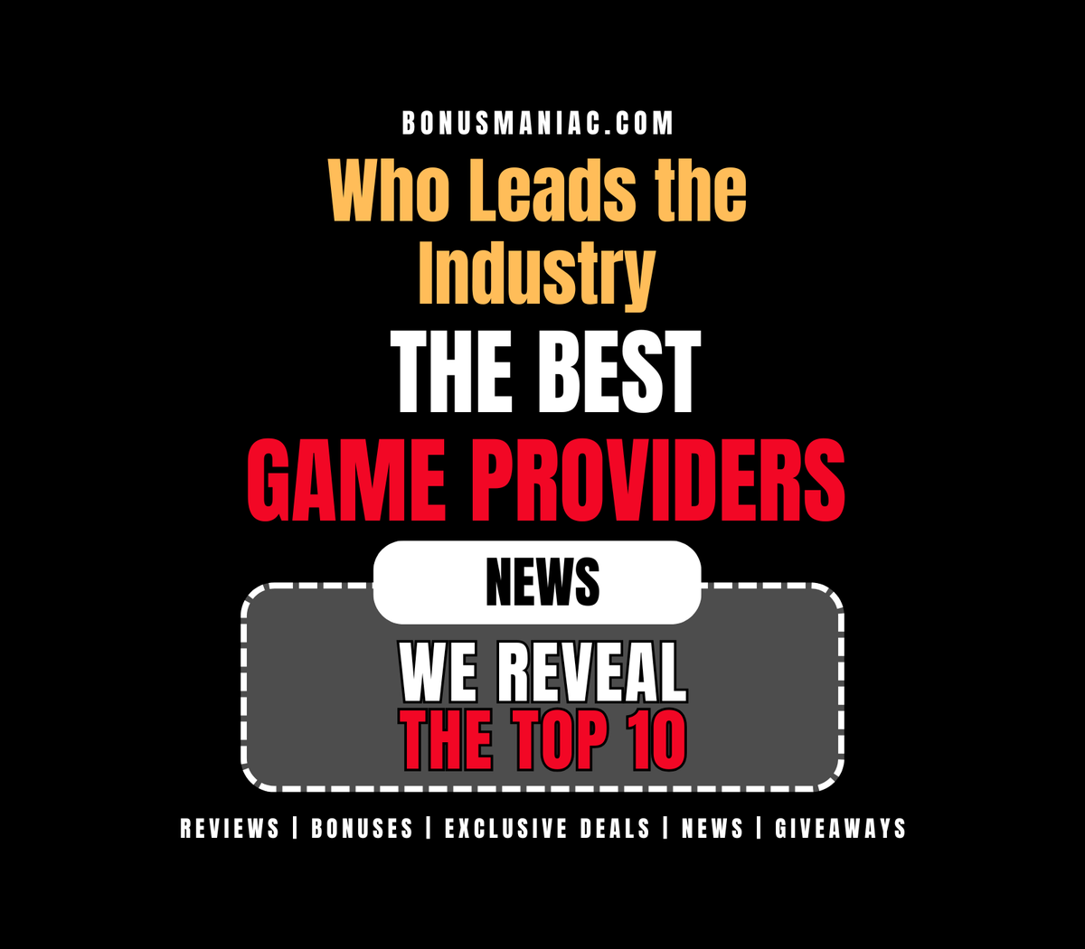 🎮🏆 Who dominates the iGaming world in 2025?

BonusManiac breaks down the Top 10 Online Casino Game Providers, from innovators to industry giants.

Find out who’s shaping the future of slots, live casino, and RNG gaming.

🔗 bonusmaniac.com/online-gamblin…

💫 Follow us for more