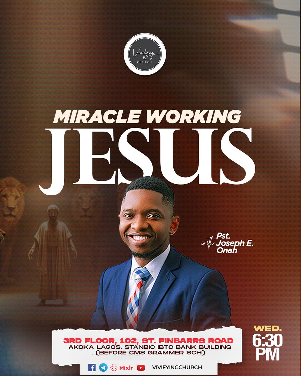 vivifyingchurch's tweet image. Miracles evidence the presence and the power of God.

With God, impossible situations meet endless streams of possibilities. He is a specialist in bringing beauty out of ashes and restoring order to hopeless situations.