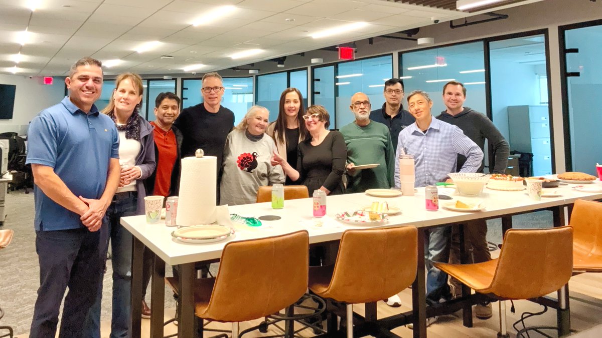 TechTrendInc's tweet image. Feeling extra grateful for our Thanksgiving lunch, this team, and the energy everyone brings.

No one knows who brought the giant roll of paper towels, but we all agree they’re the true hero here.

Sending everyone virtual pies and good vibes this week 🥧

#LifeatTechTrend