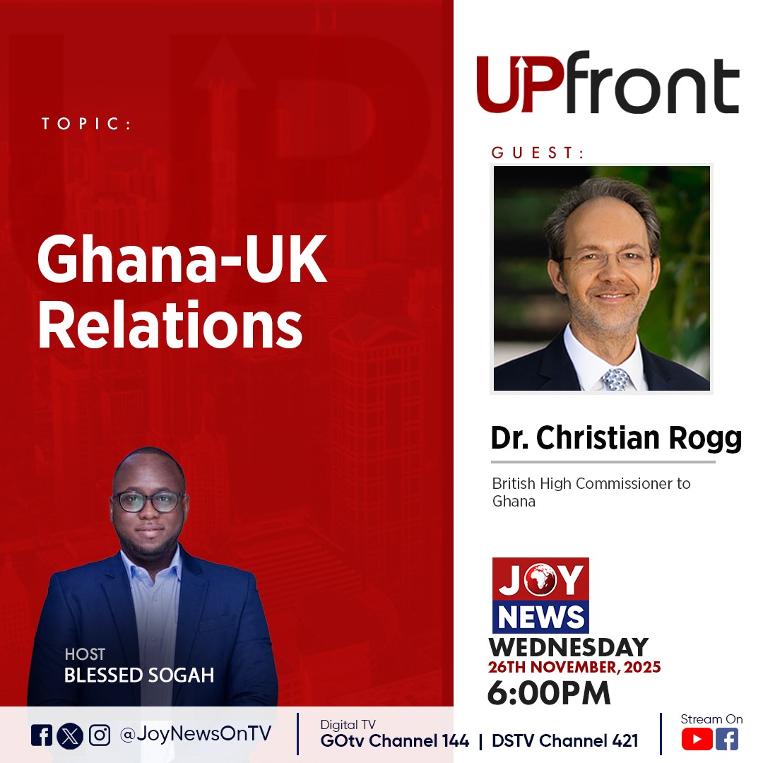 JoyNewsOnTV's tweet image. Tonight on #UPFront, the British High Commissioner joins us for a deep, candid conversation. 

Don’t miss it.