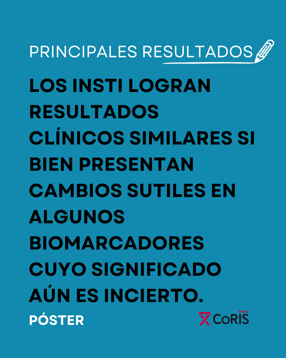 Cohorte_coris's tweet photo. José Ramón Blanco, Investigador del Servicio de Enfermedades Infecciosas del Hospital Universitario San Pedro y del Centro de Investigación Biomédica de La Rioja (CIBIR), presenta en #GeSIDA25 su póster:
"Circulating Biomarkers in Treatment-Naïve People Living with HIV Initiating Integrase Inhibitor-Based Antiretroviral Therapy."
Trabajo realizado con datos de #CoRIS plataforma @CIBER_ISCIII
Resultados: Los INSTI logran resultados clínicos similares si bien presentan cambios sutiles en algunos biomarcadores cuyo significado aún es incierto.
#InvestigaciónVIH