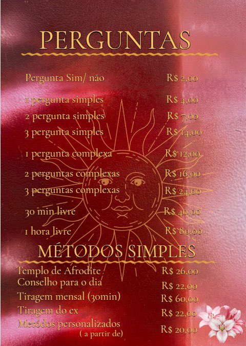 tabcodebaunilha's tweet image. 𝜗𝜚🍒ᝰ.ᐟ 
 Aqui você encontra informações sobre minhas tiragens, valores, agenda e orientações energéticas.
    Sou cartomante intuitiva e compartilho       leituras para te ajudar a enxergar caminhos, ciclos e possibilidades.
          ‧₊ ᵎᵎ 🍒 ⋅ ˚✮