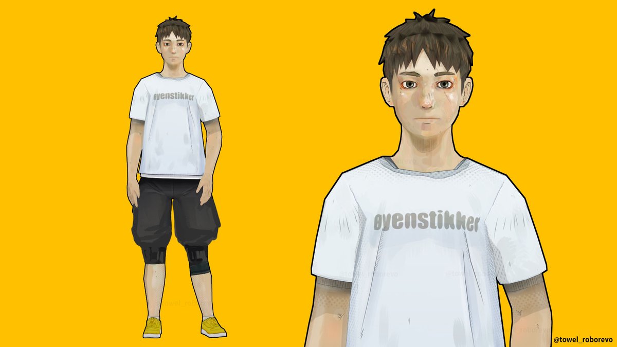 白Tにサルエルっぽいパンツにするかな…。 モデルは作り直したい