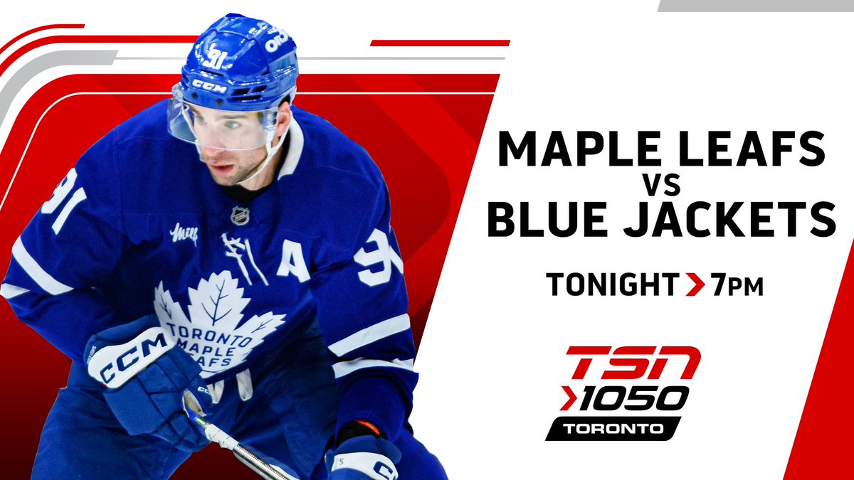 TSN1050Radio's tweet image. Listen/Stream the #MapleLeafs take on the #BlueJackets in #NHL action on TSN 1050! Coverage begins tonight at 6pm with @jimtatti and @StuMunrue, followed by puck drop at 7pm with @Bonsie1951 and @Jim_Ralph on the call! #LeafsForever

iheart.com/live/tsn-1050-…