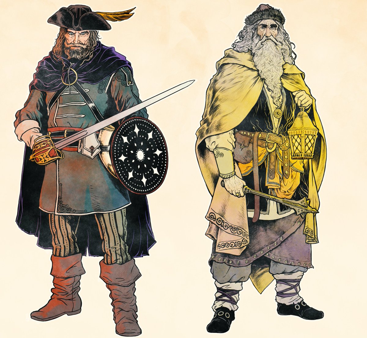 ruralsketchin's tweet image. Some concept classes for a personal proyect. We see that this is unconsistent in many aspects and that it would need polishing, but I&apos;m happy with the art.

1-Fighting classes; Soldier and Watcher
2-Adventuring classes; Lumberman and Hunteress