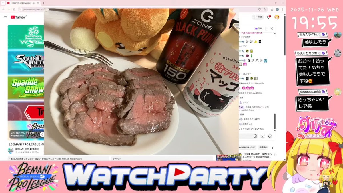 7ig3r_Lily's tweet image. 3時間喋り倒しました、疲れたナリ꜀(  ꜆ᐢ.  ̫.ᐢ)꜆
ミラー配信楽しかったね！！！ #BPLS5 #俺と一緒にBPLS5 

本日のBPLのお供は『ローストビーフ』でした🥩⭐