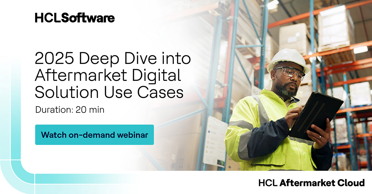 hclaftermarket's tweet image. A major North American bus manufacturer was bleeding time and money—until they adopted #HCLAftermarketCloud Services. Their digital catalog was a Game Changer. Employees? Thrilled. Customers? Loyal and spending more.

Join our webinar: hclsw.co/kgiazt

#HCLSoftware