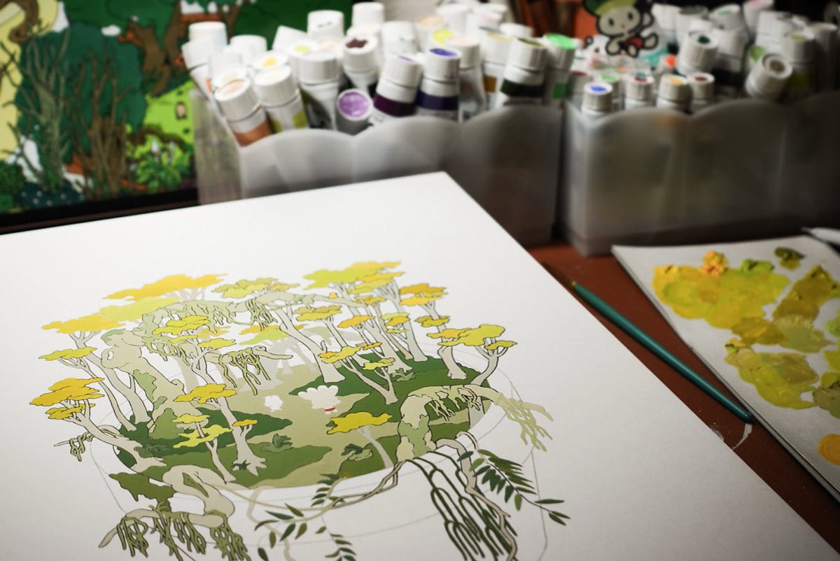 このあたりのアナログのシリーズが額装してもろて手元に戻ってきたので開けて確認していたら心底宝物だなと思えてしまった。これがエモってやつかもしれない。
みて楽しんでもらえるといいね
本日はサインを入れたり管理用のシールを貼ったりなど送付前の準備をしていました