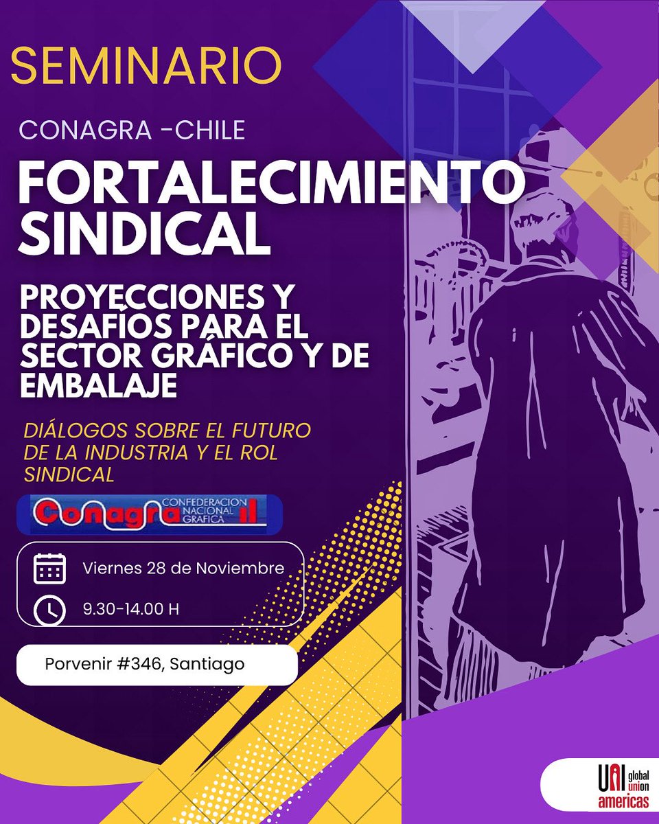 ✅Este viernes nos reunimos a conversar sobre los desafíos de la industria gráfica y de embalaje junto a autoridades, representantes de organizaciones y de sindicatos.
Los esperamos‼️