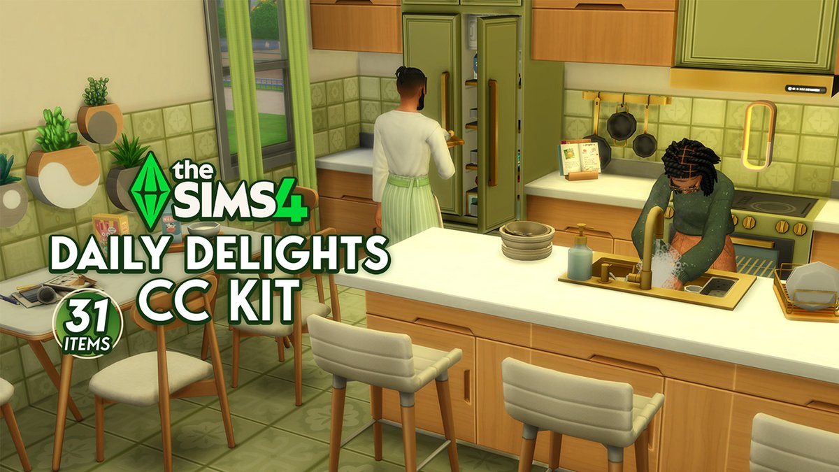 TheSimCommunity's tweet image. New Kitchen Objects including Furniture, Appliances and Decor await in #TheSims4 Daily Delights CC Kit 🥣
&amp;gt;&amp;gt; simscommunity.info/2025/11/26/sim…