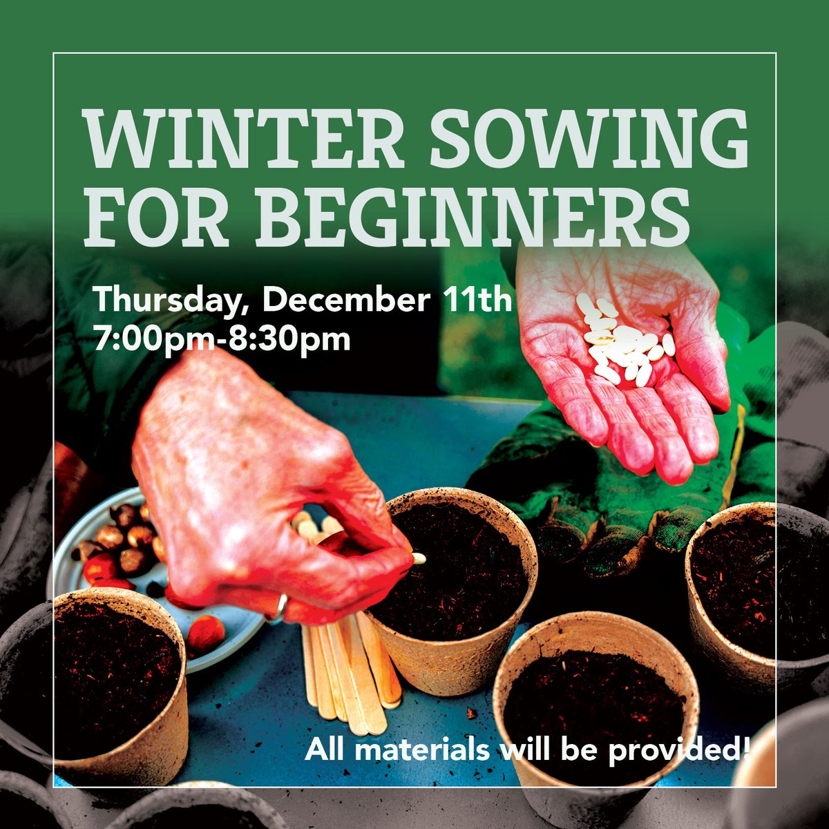 HenHudLibrary's tweet image. Visit our website for more information and to register.


#wintersowing #sowing #gardening #hhfl #librariesrock