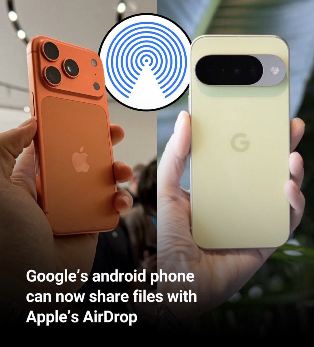 Trustard_E's tweet image. Android can now share files with iPhones just like AirDrop ,fast, wireless, and no quality loss. Big win for cross-platform users! 🚀
#TrustardElectronics #TechUpdate
Meanwhile,call or WhatsApp 0772023415 for the electronic gadgets of your choice at affordable prices.🤍