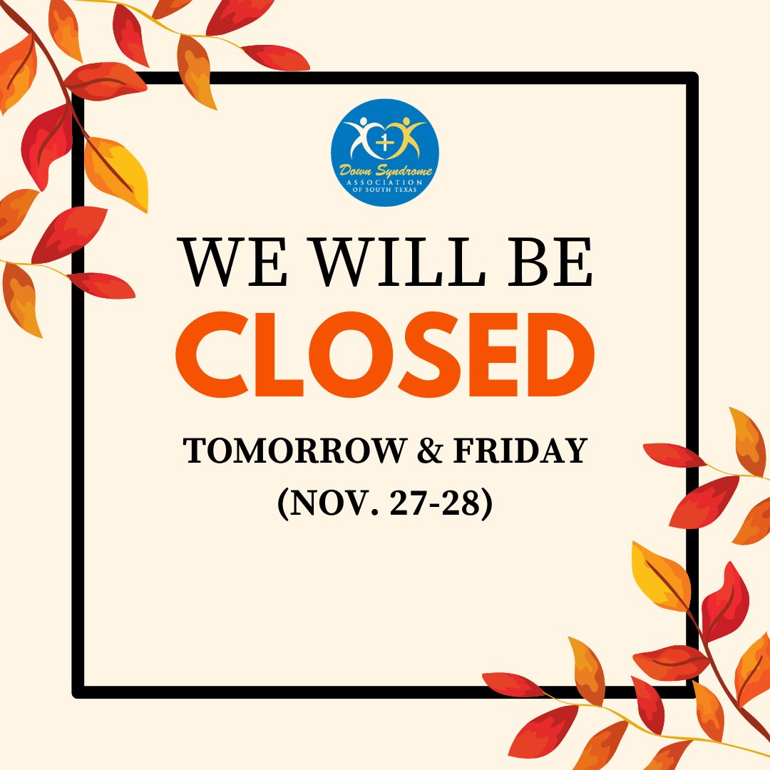 In observance of the Thanksgiving holiday, this is a special reminder there are no events/programs taking place this week and our offices will be closed Thursday-Friday. Normal business hours resume Monday, December 1.