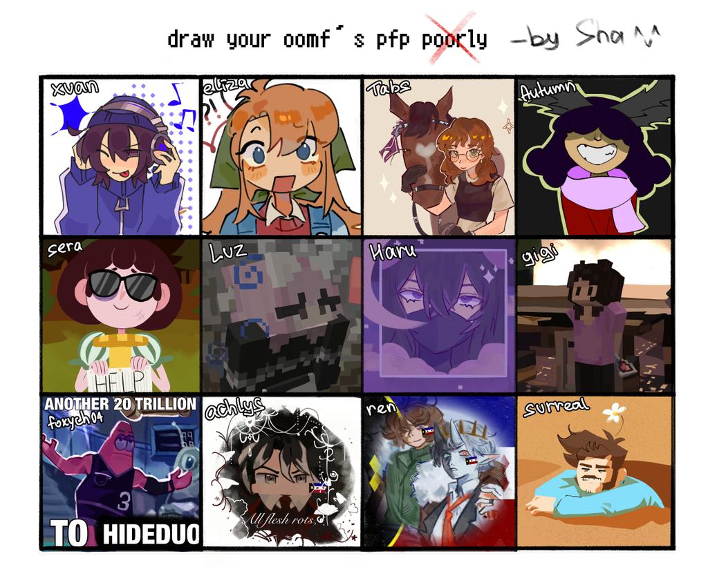 Sha_TheSha's tweet image. Ok Here you go oomfs!!! this was fun Might do this again someday