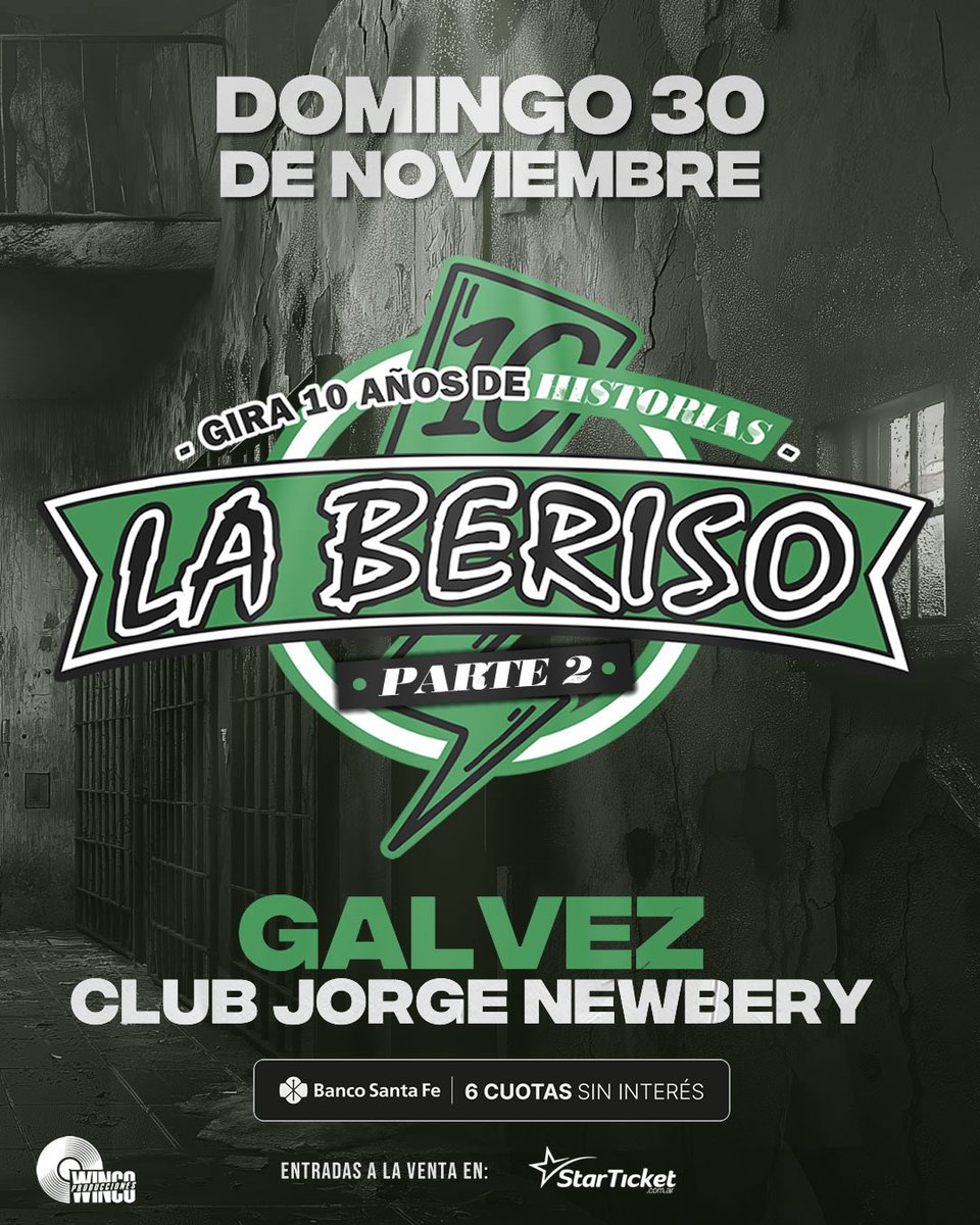 laberisorock's tweet photo. Llegamos a los últimos shows del año!

Este sábado volvemos al Club echague de Paraná y el domingo llegamos por primera vez a Gálvez, Santa Fe!

Nos vemos ahí?

- Entradas Paraná en https://t.co/6z97uhvKfg 
- Entradas Gálvez en https://t.co/shCVWvF4vf

#LaBeriso #Parana #Galvez https://t.co/zxCJXEHOLq