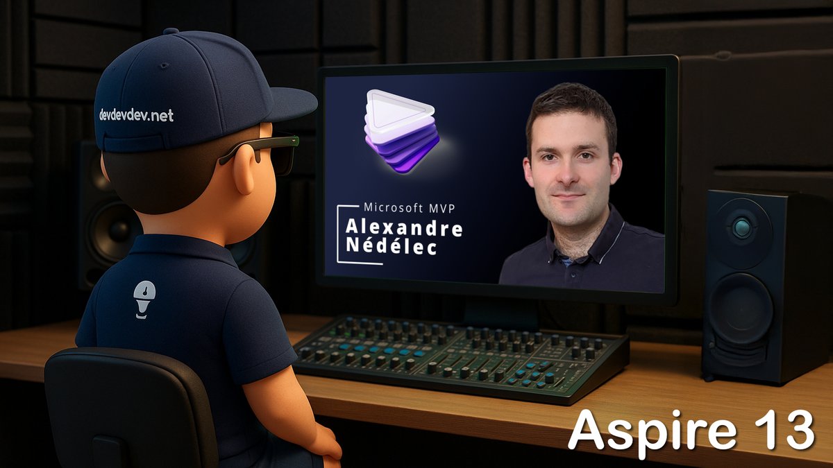 DevdevdevDotnet's tweet image. Pendant notre table ronde de Novembre,  Alexandre Nédélec, MS MVP, nous a présenté les nouveautés d&apos;Aspire 13 (pourquoi 13? aucunes idées 😉).
youtu.be/l9ZiqGWhiyo
Cette vidéo est un extrait du futur épisode du podcast devdevdev.net #Aspire #dotnet #podcast #MVPBuzz