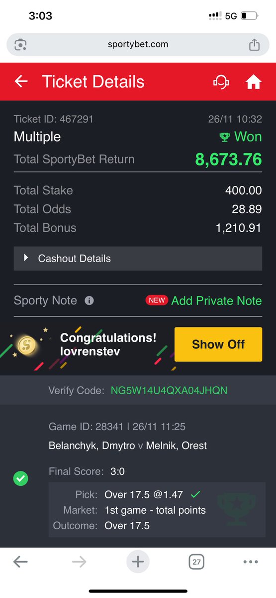 lovrenwalex's tweet image. @VecthorTips won from your game bro did partial cash out and still won . Thank you