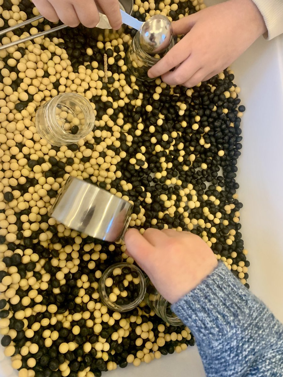 Drimatosh's tweet image. Scooping, pouring, sorting and exploring! Our sensory trays turn simple materials into big learning building fine-motor skills, early maths and endless curiosity. #SensoryPlay #EarlyYears #LearningThroughPlay #EYFS #FineMotorSkills