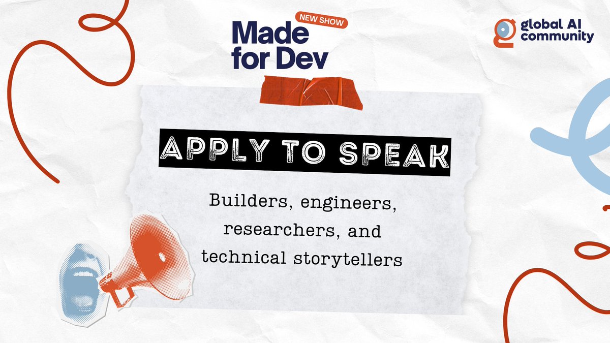 codewithsimon's tweet image. I am so happy to start a new show with @GlobAICommunity. If you are someone who builds with AI, then I would love to host you.

Application link in the comments 👇

#GlobalAICommunity #CFS @hboelman @sammydeprez @RoelantDieben