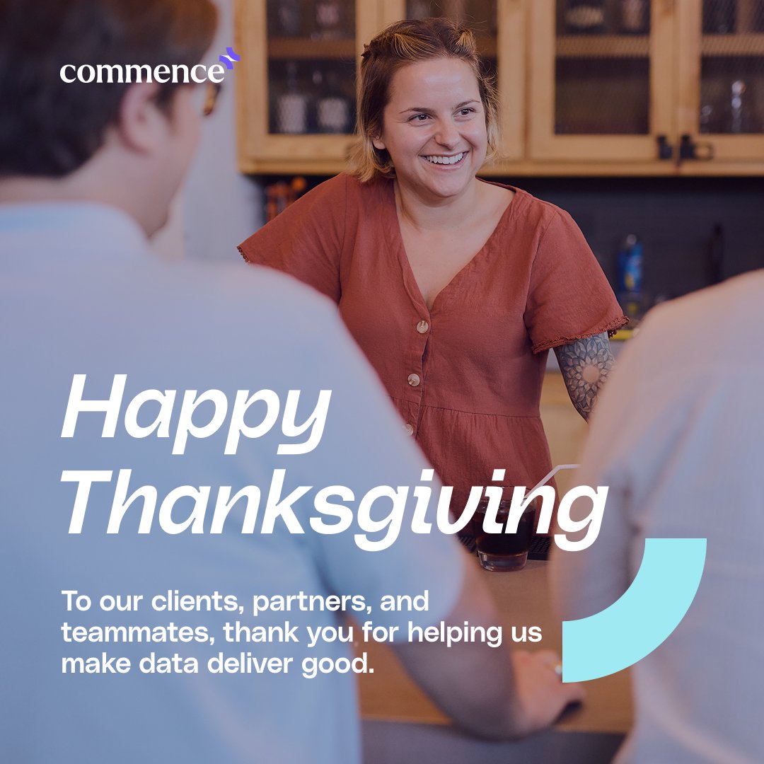Commence_AI's tweet image. Thankful for purpose, partnership, and progress. 💜

Happy Thanksgiving from Commence!