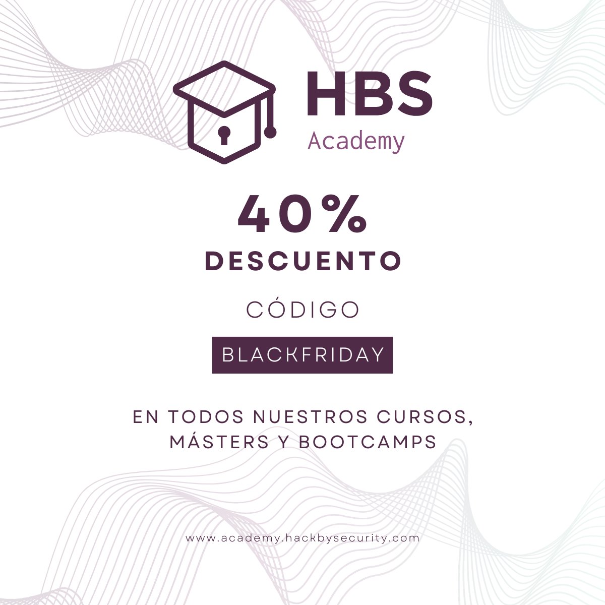 HackbySecurity's tweet image. 🚨BLACK FRIDAY en #Ciberseguridad🚨

👉 -40% en TODOS los ciclos de formación con el código BLACKFRIDAY (hasta 30/11 – 23:55h 🇪🇸)
📚 -10% en libros de @0xWORD con BLACKFRIDAY2025
💻 Más descuentos en @mypublicinbox 
🔗 academy.hackbysecurity.com
#BlackFriday #HackBySecurity #0xWORD