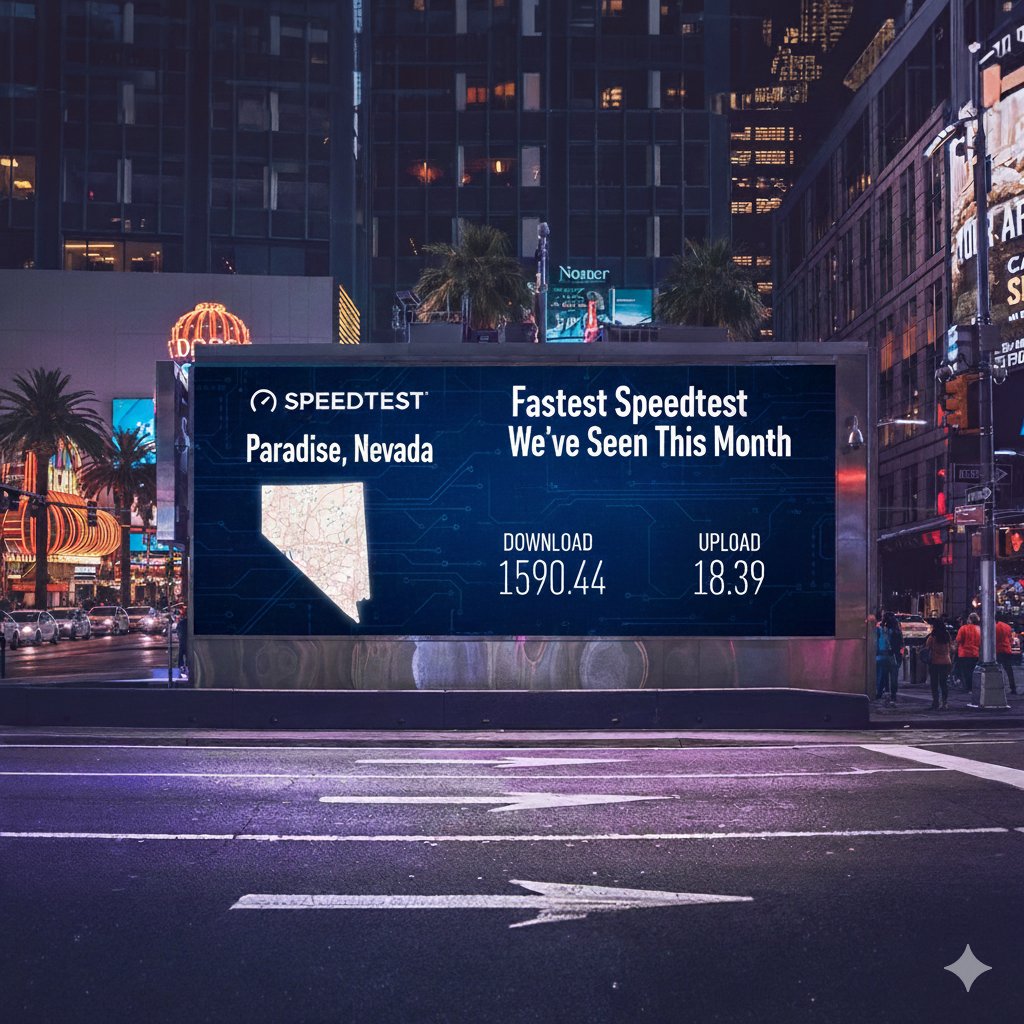 Speedtest's tweet image. This is the fastest Speedtest we&apos;ve seen this month! 🤯