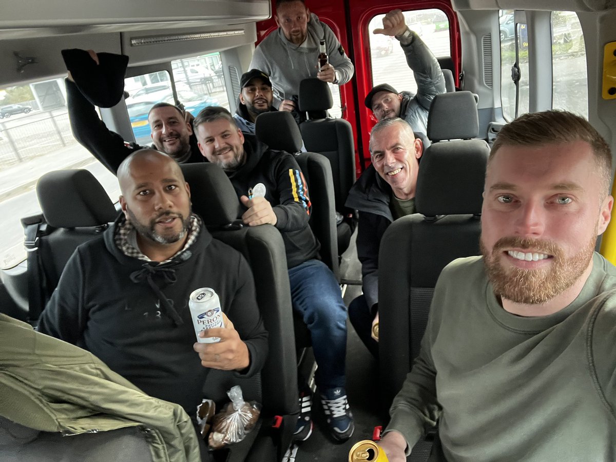 JasonFinnimore's tweet image. Nut bus on route to Wrexham👊🏻🔴⚪️@Richiegrich @BristolCity