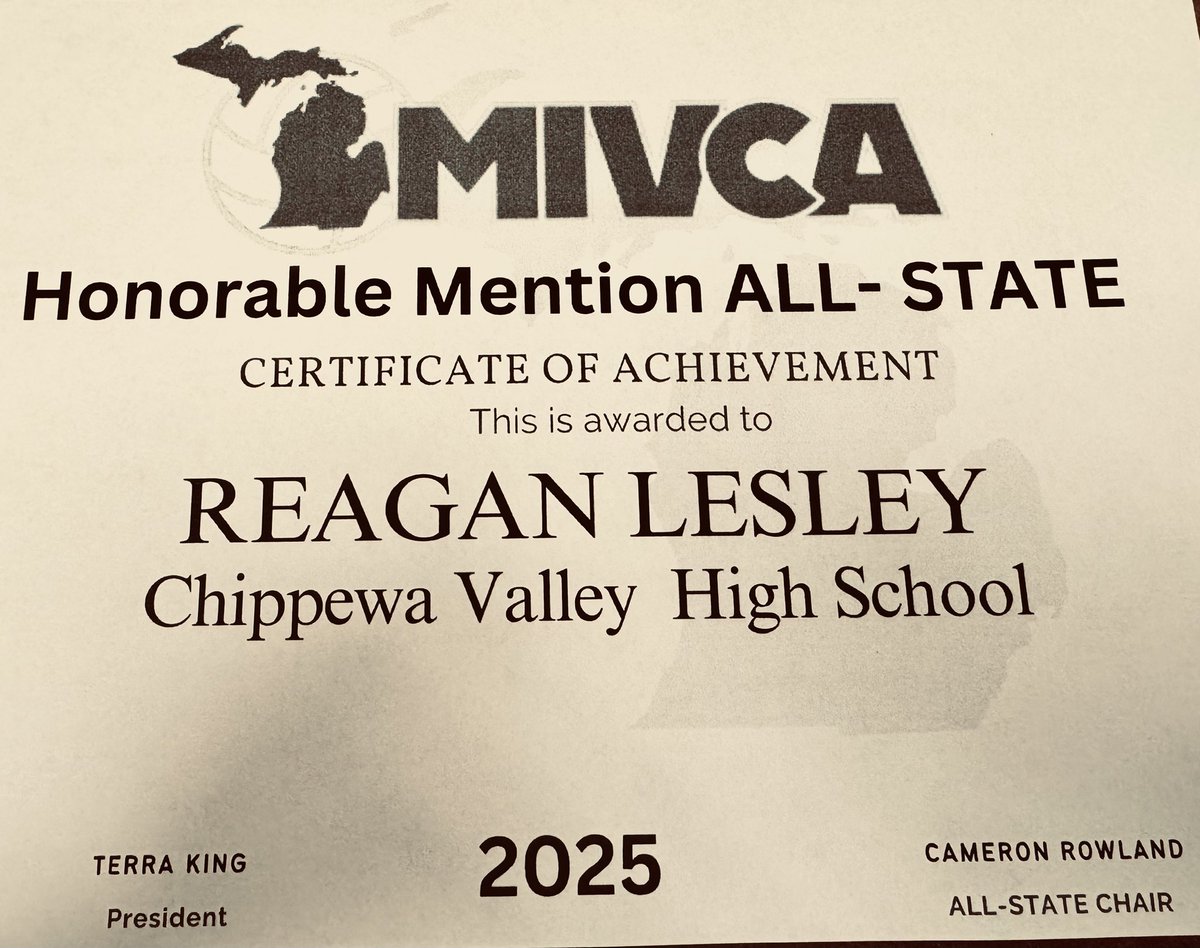 Chippewa Valley Volleyball tweet media